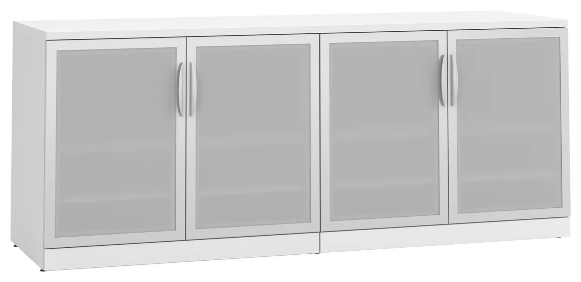 Office Storage Credenza with Glass Doors