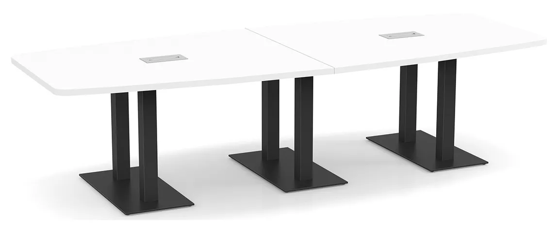 small modern boat shaped conference table 16
