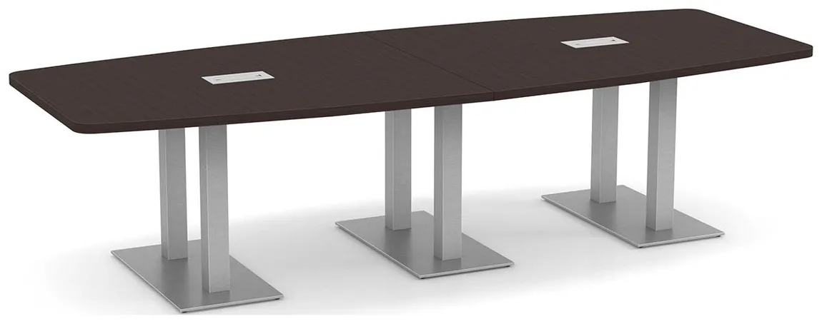 small modern boat shaped conference table 11
