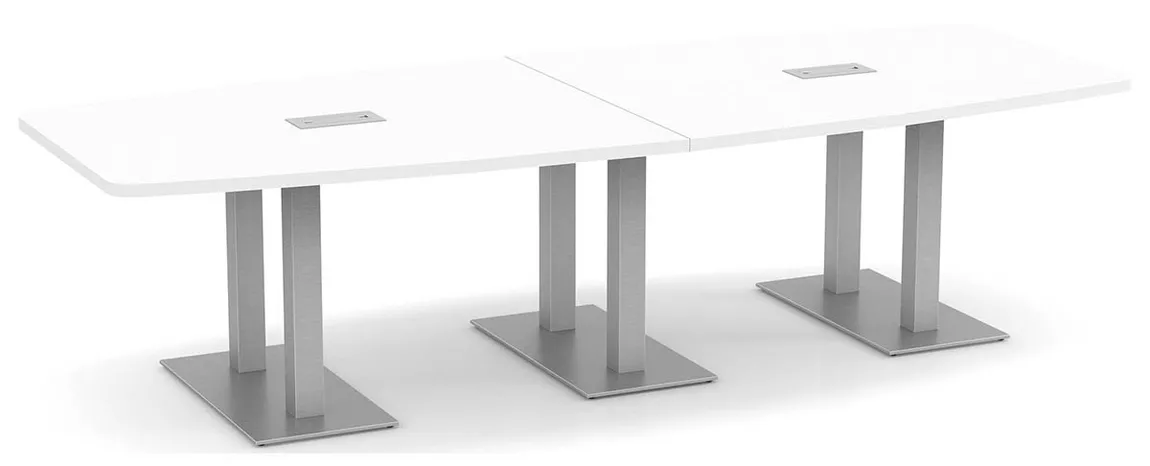 small modern boat shaped conference table 16
