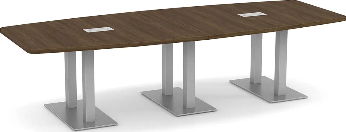 small modern boat shaped conference table 13