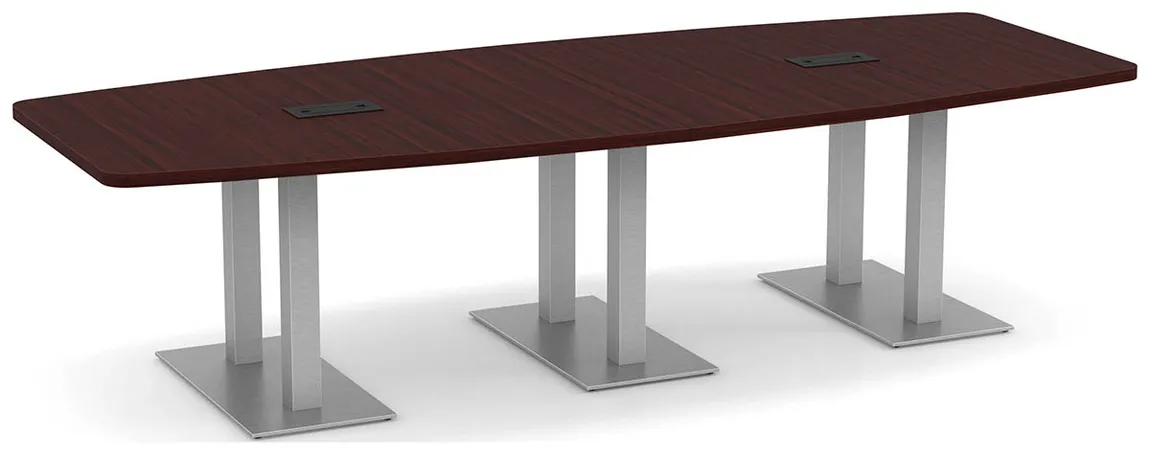small modern boat shaped conference table 12