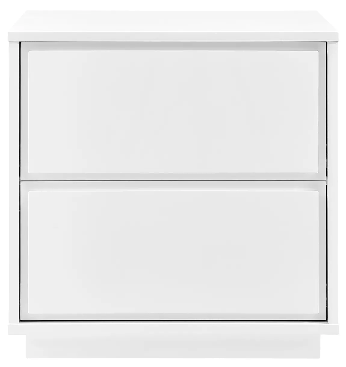 Modern Glossy Side Table with Drawers