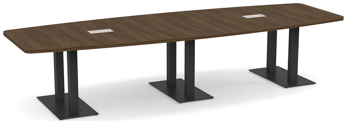 small modern boat shaped conference table 13
