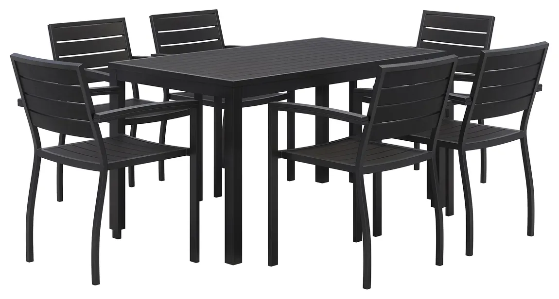 Large Patio Table with Chairs