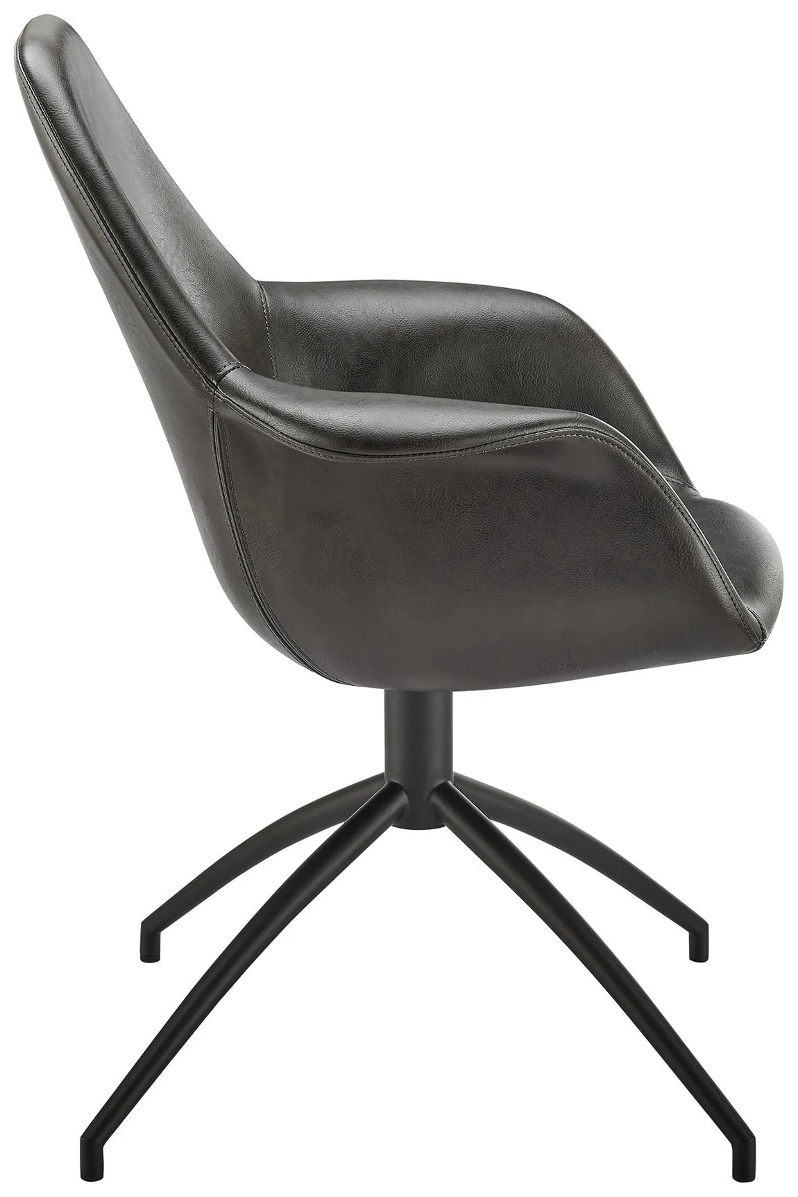 Mid-Century Flared Swivel Chair