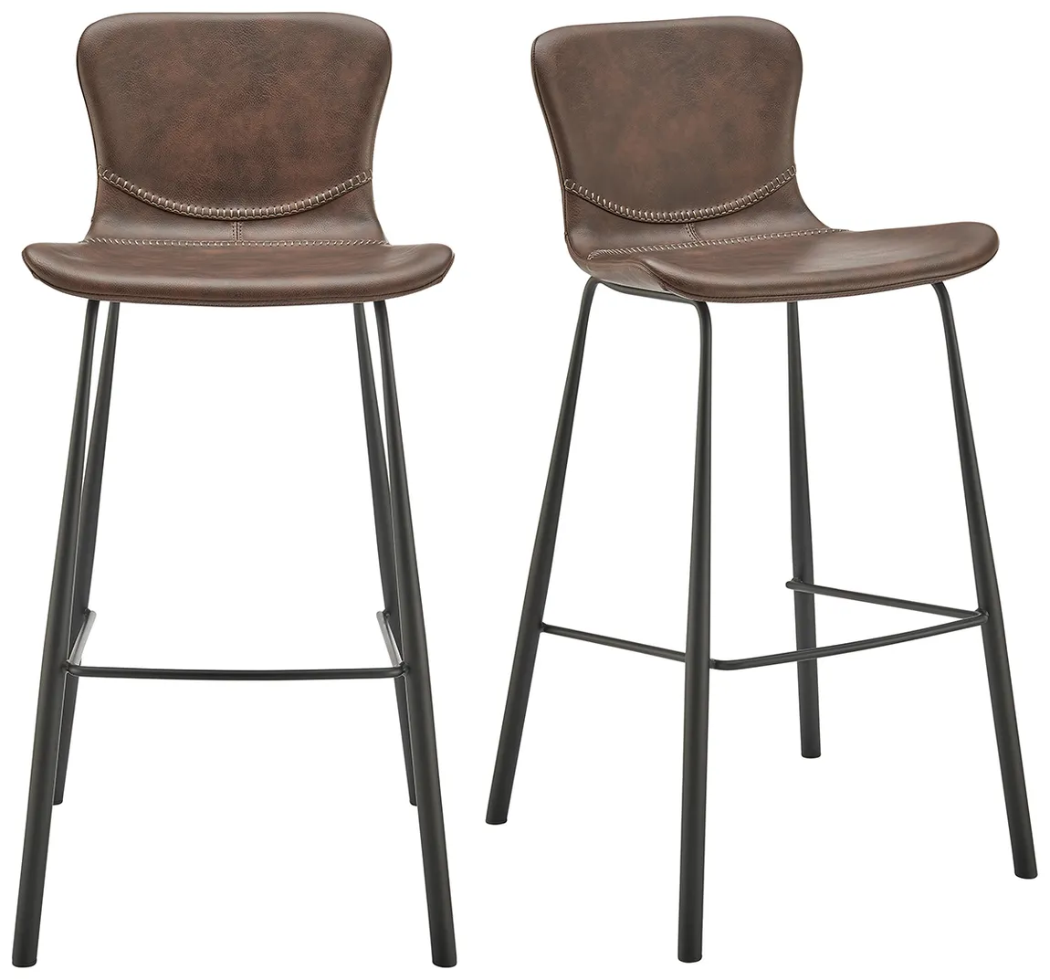 Modern Industrial Bar Stool - Set of 2