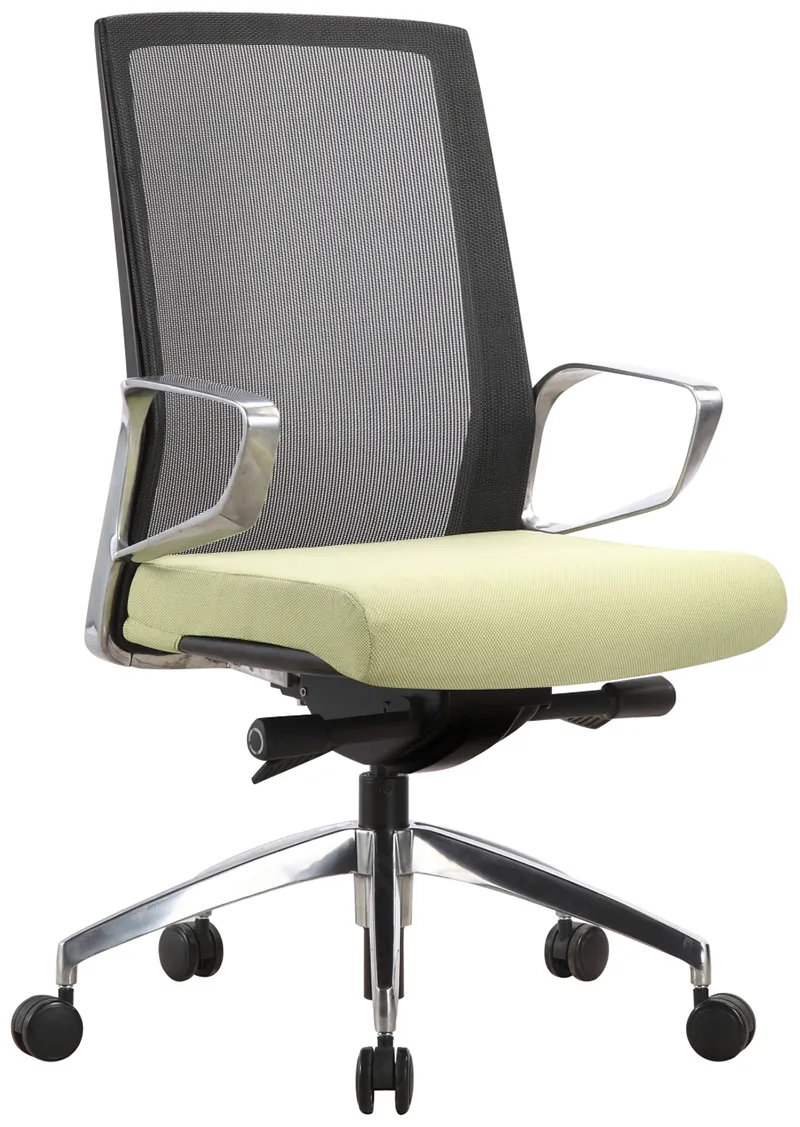 Executive Task Chair with Green Seat Cover