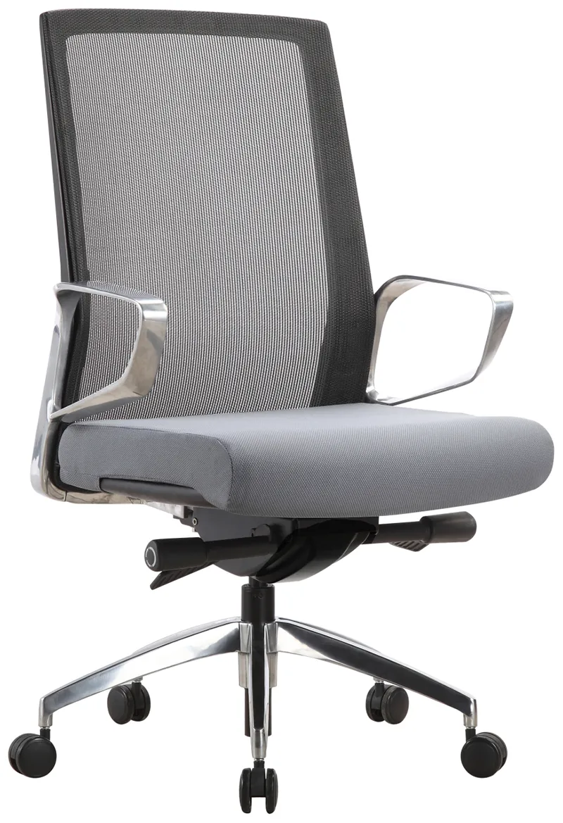 Executive Task Chair with Gray Seat Cover