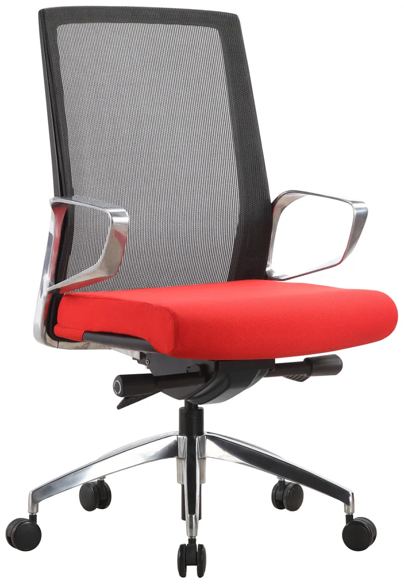 Executive Task Chair with Red Seat Cover