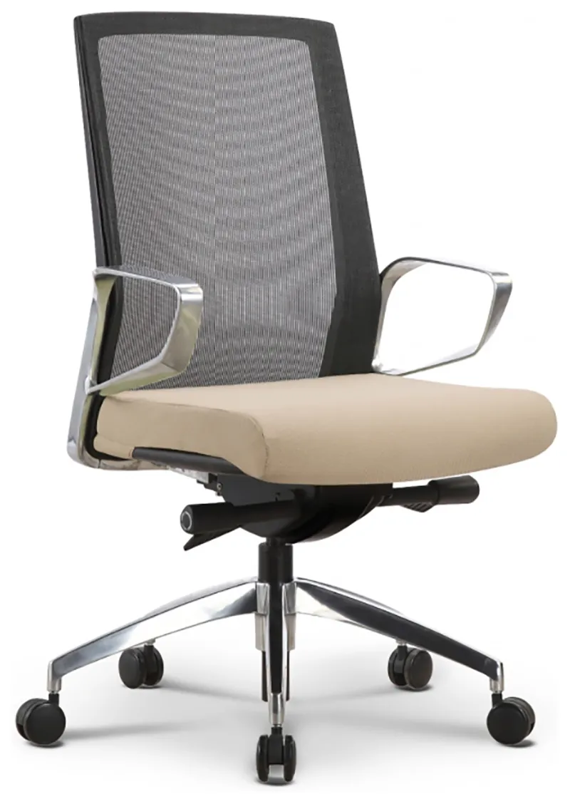 Executive Task Chair with Tan Seat Cover