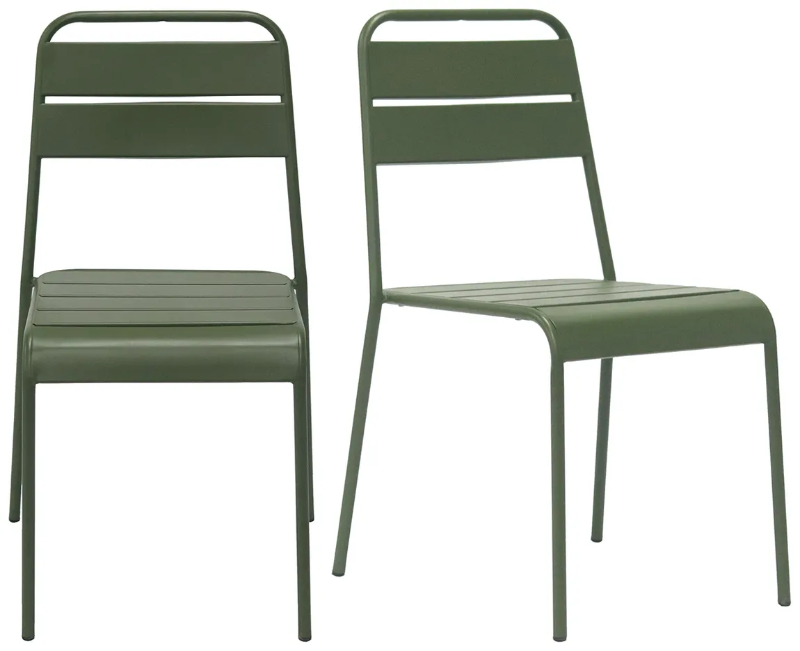 Modern Outdoor Chair - Set of 2