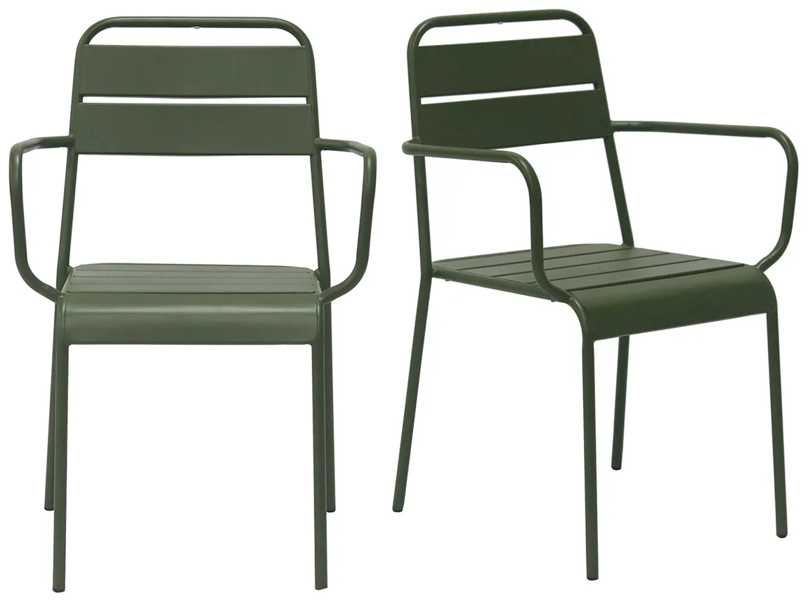 Modern Outdoor Chair - Set of 2