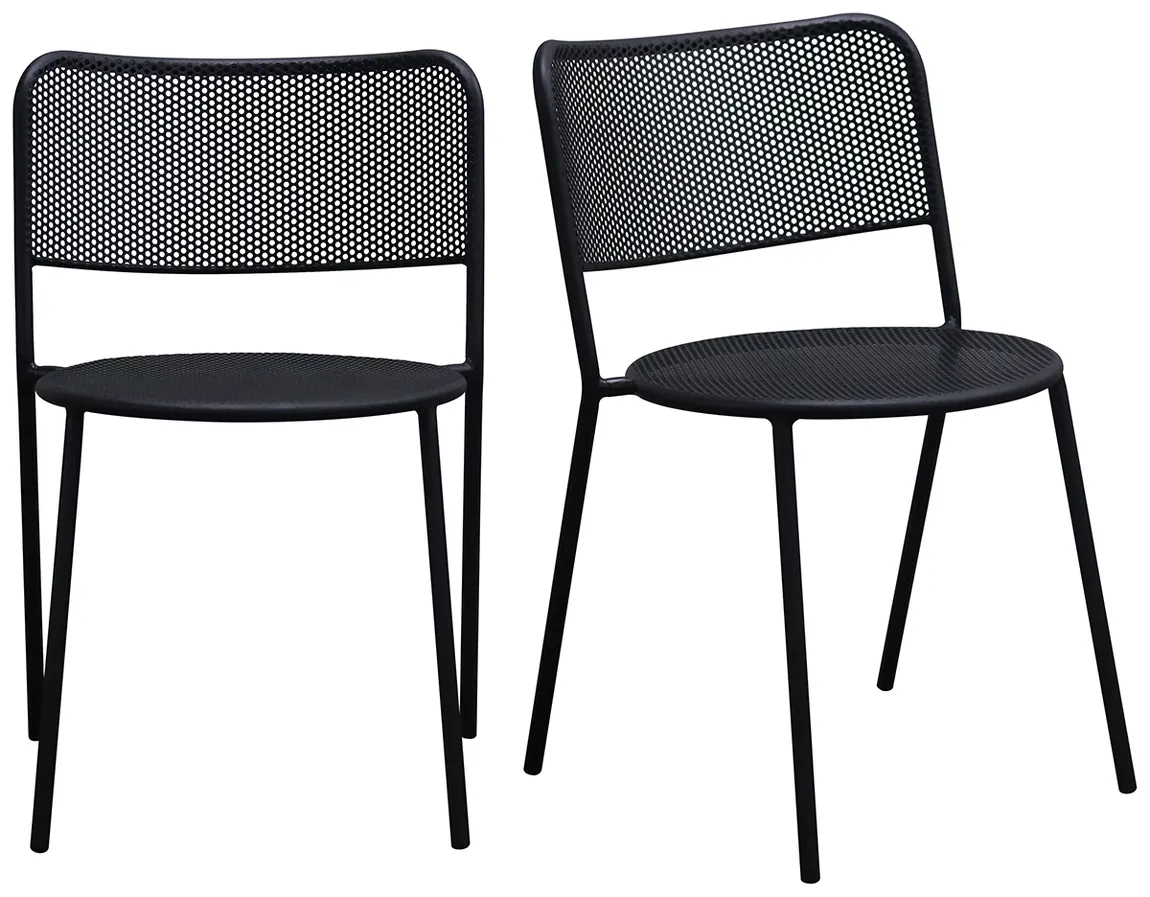 Modern Industrial Side Chair - Set of 2