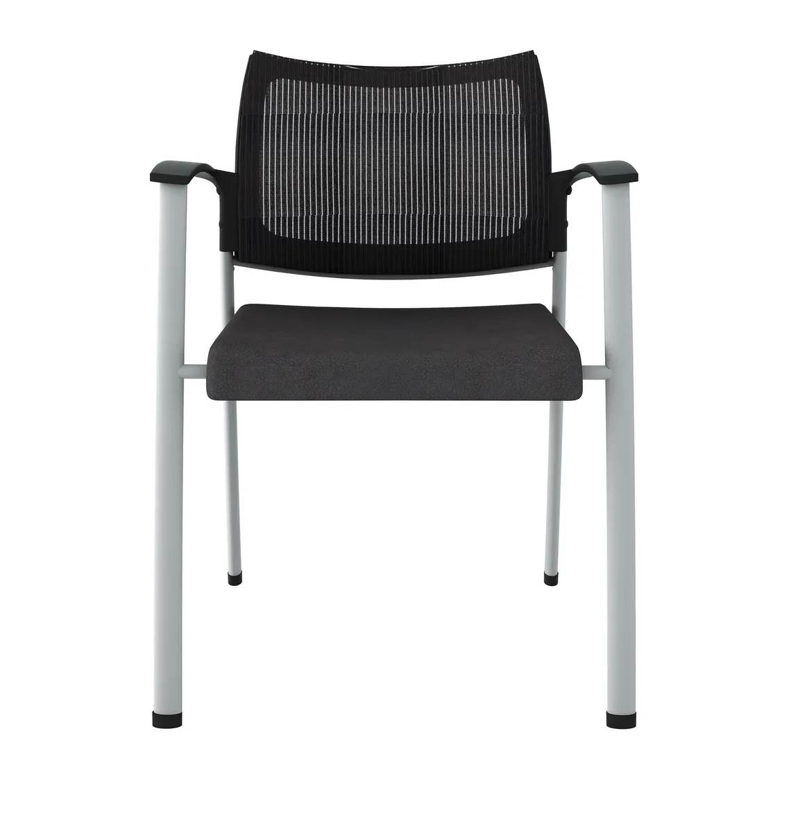 Mesh Back Stacking Chair with Arms