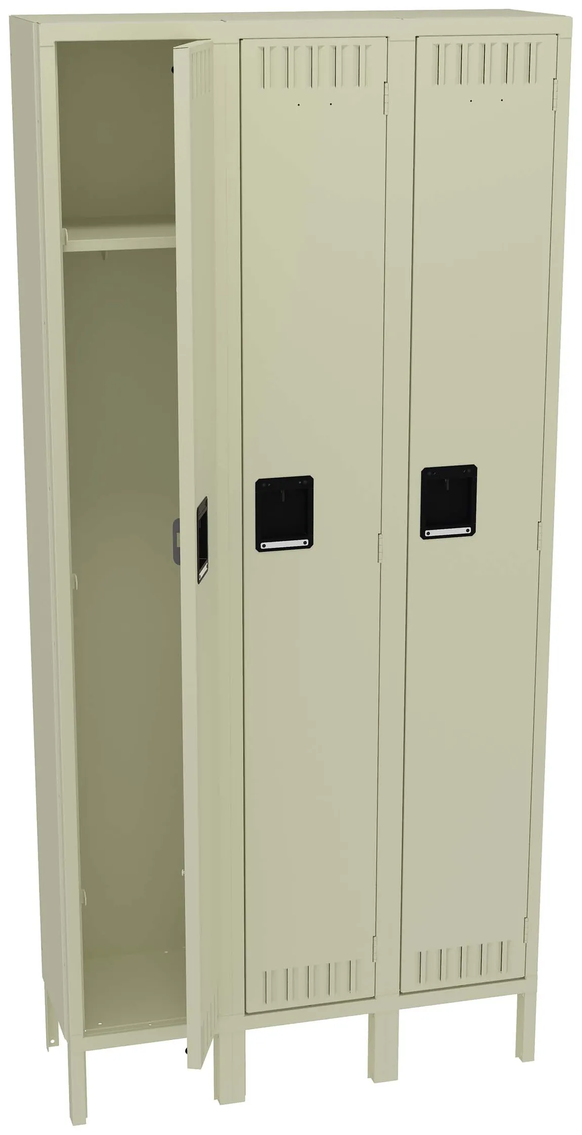 Tall Triple Lockers with Legs