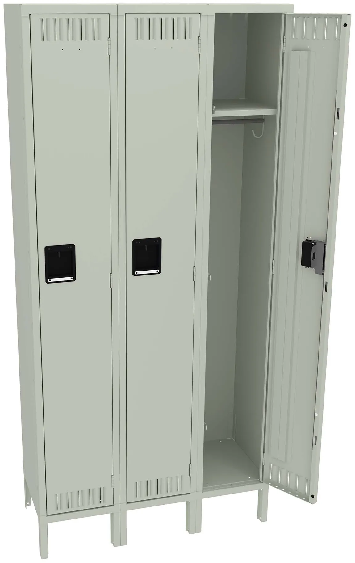 Tall Triple Lockers with Legs