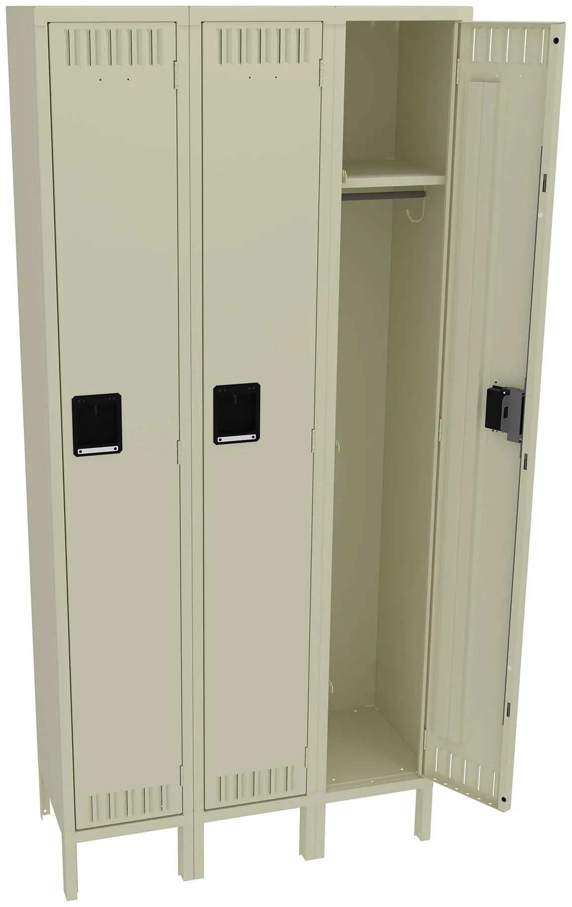 Tall Triple Lockers with Legs