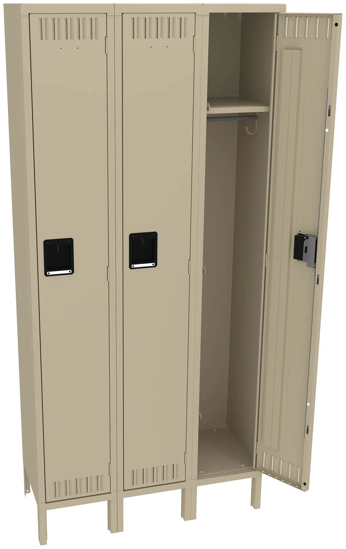Tall Triple Lockers with Legs