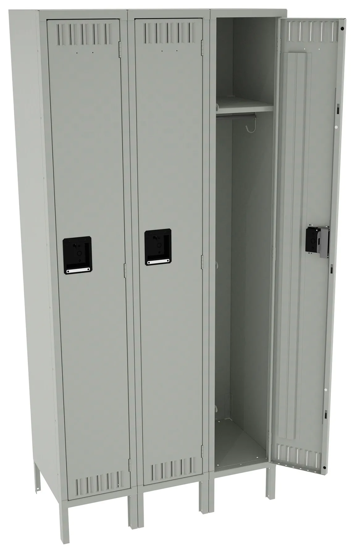 Tall Triple Lockers with Legs