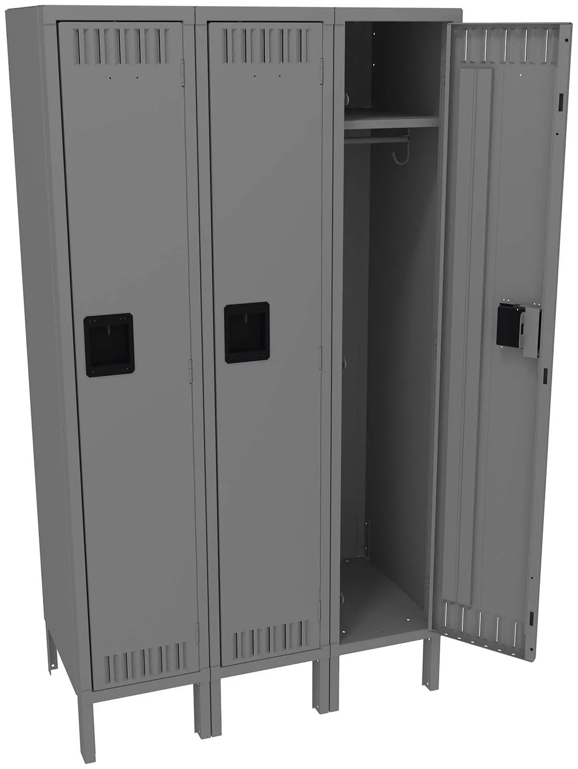 Wide Triple Lockers with Legs