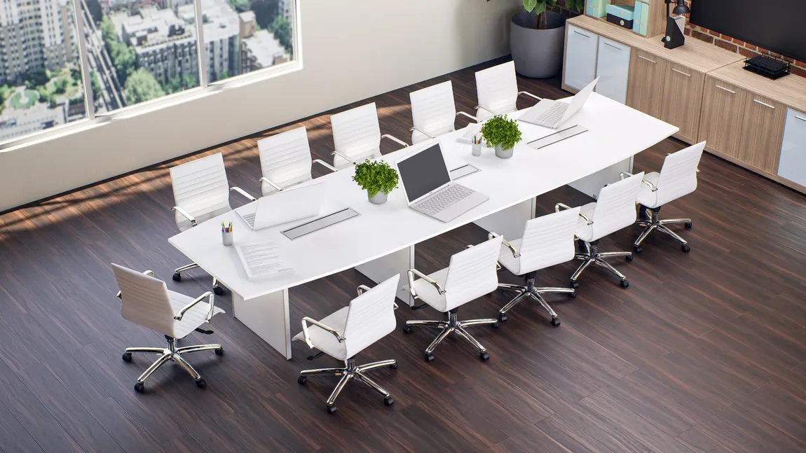 Boat Shaped Conference Table
