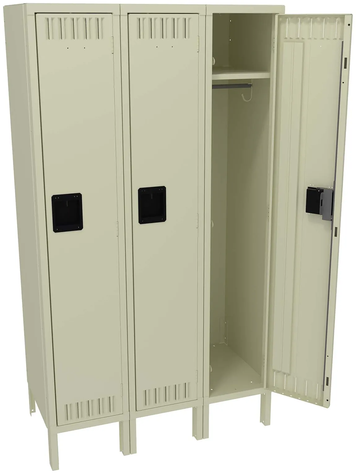 Wide Triple Lockers with Legs