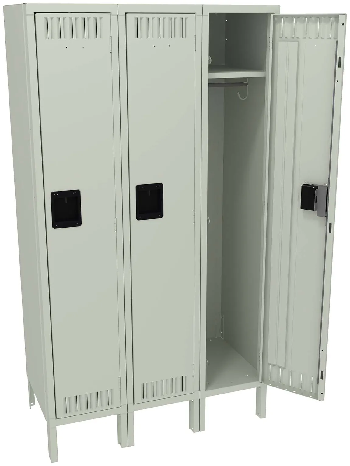 Wide Triple Lockers with Legs