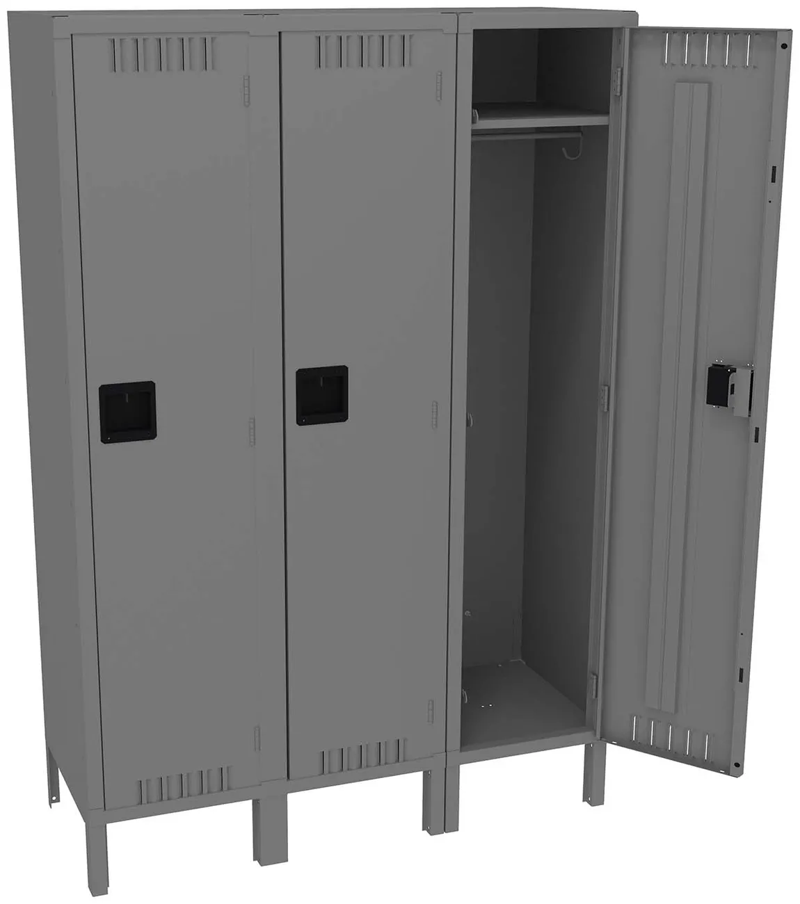 Wide Triple Lockers with Legs