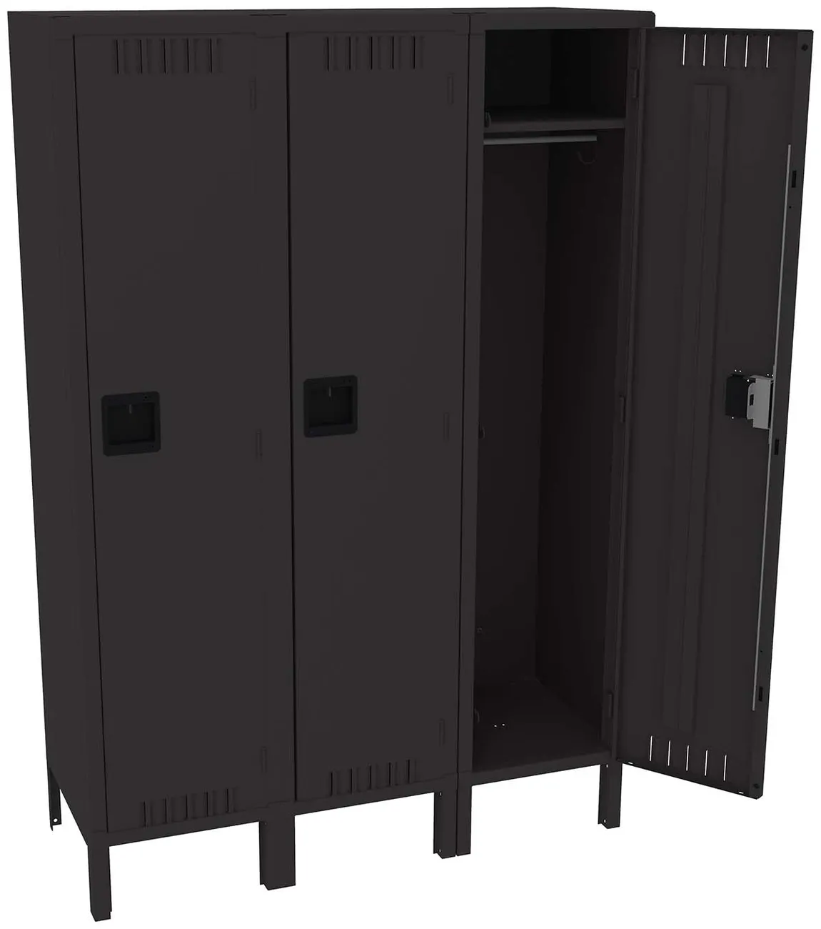 Wide Triple Lockers with Legs