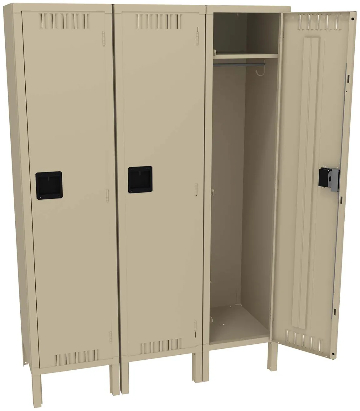 Wide Triple Lockers with Legs