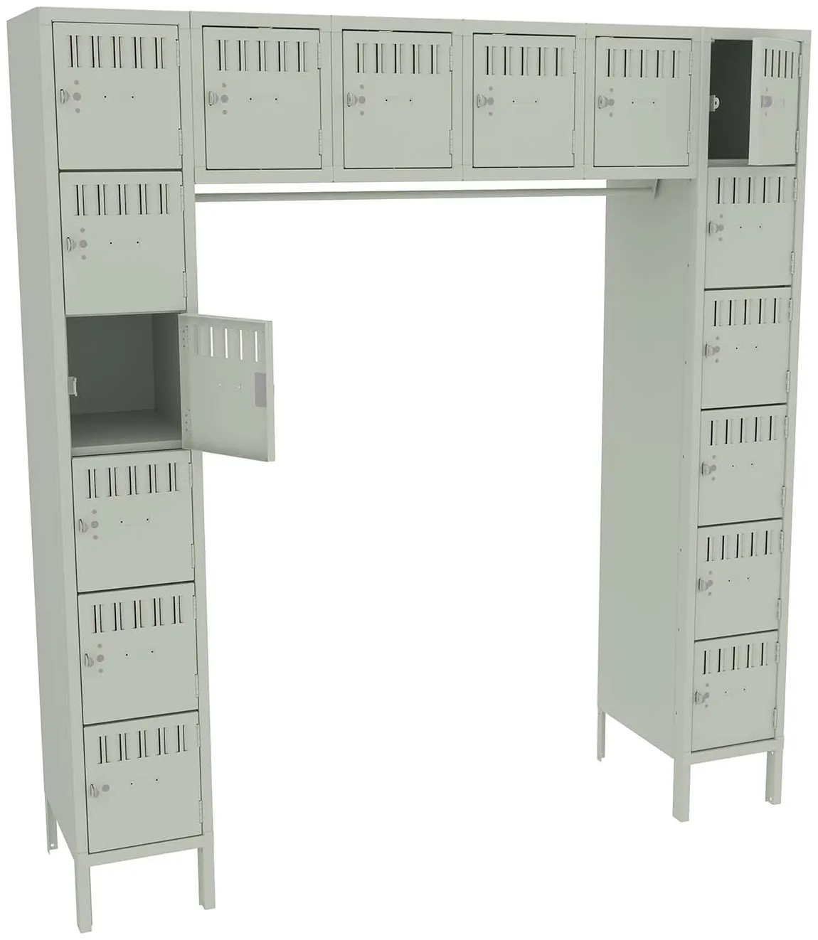 Open Frame Lockers with Legs