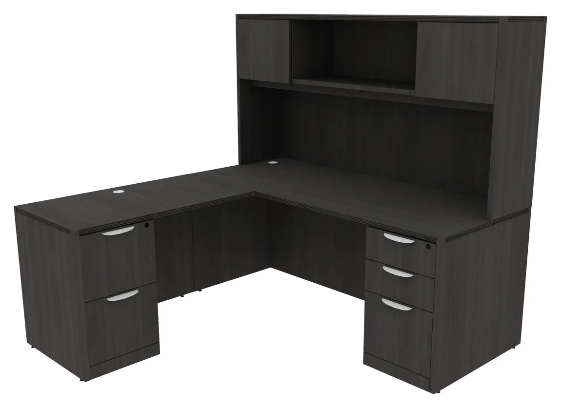 L Shaped Desk with Storage