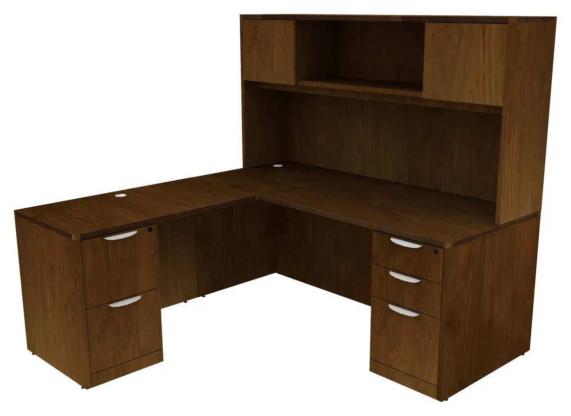 L Shaped Desk with Storage