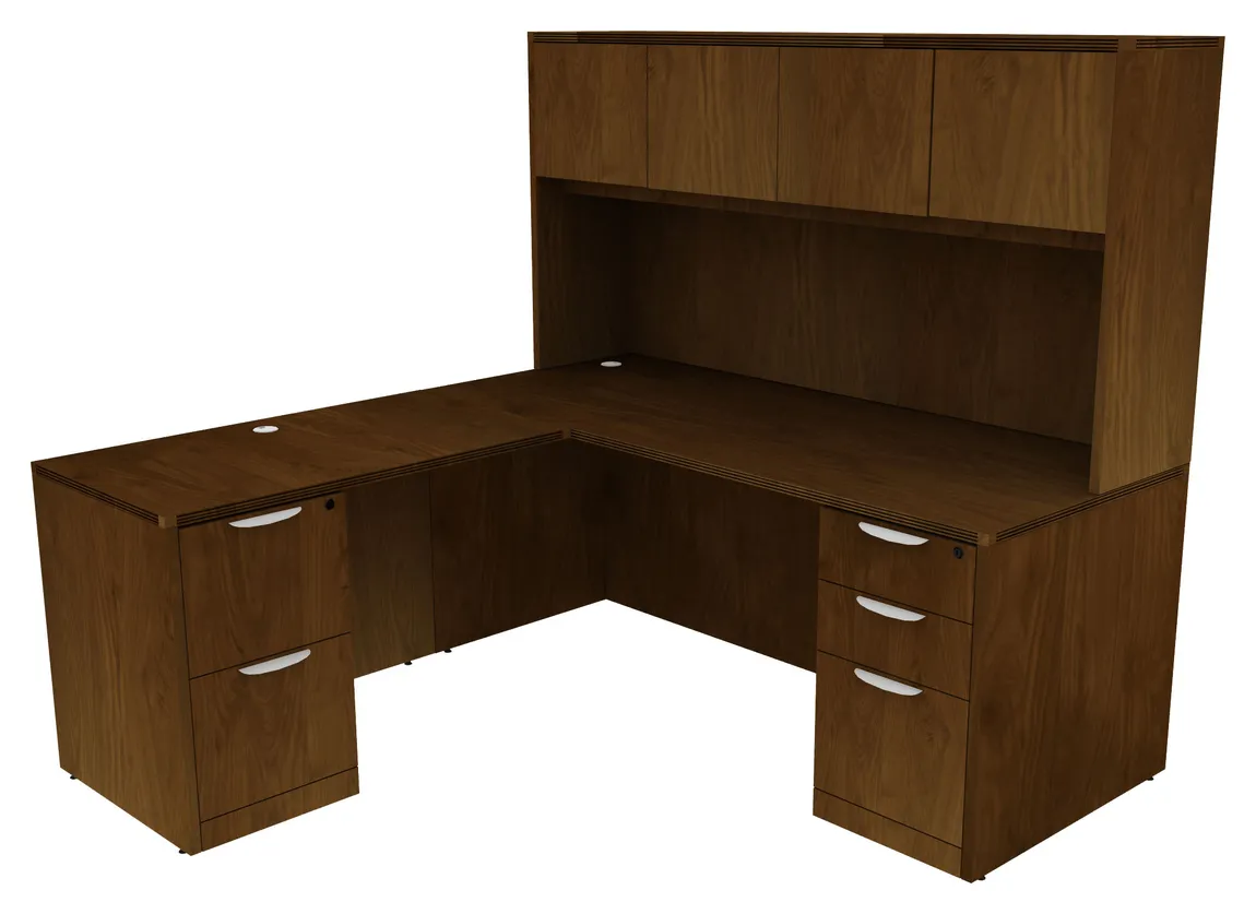 L Shaped Desk with Storage
