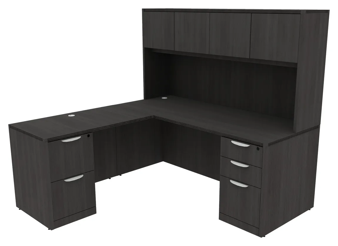 L Shaped Desk with Storage