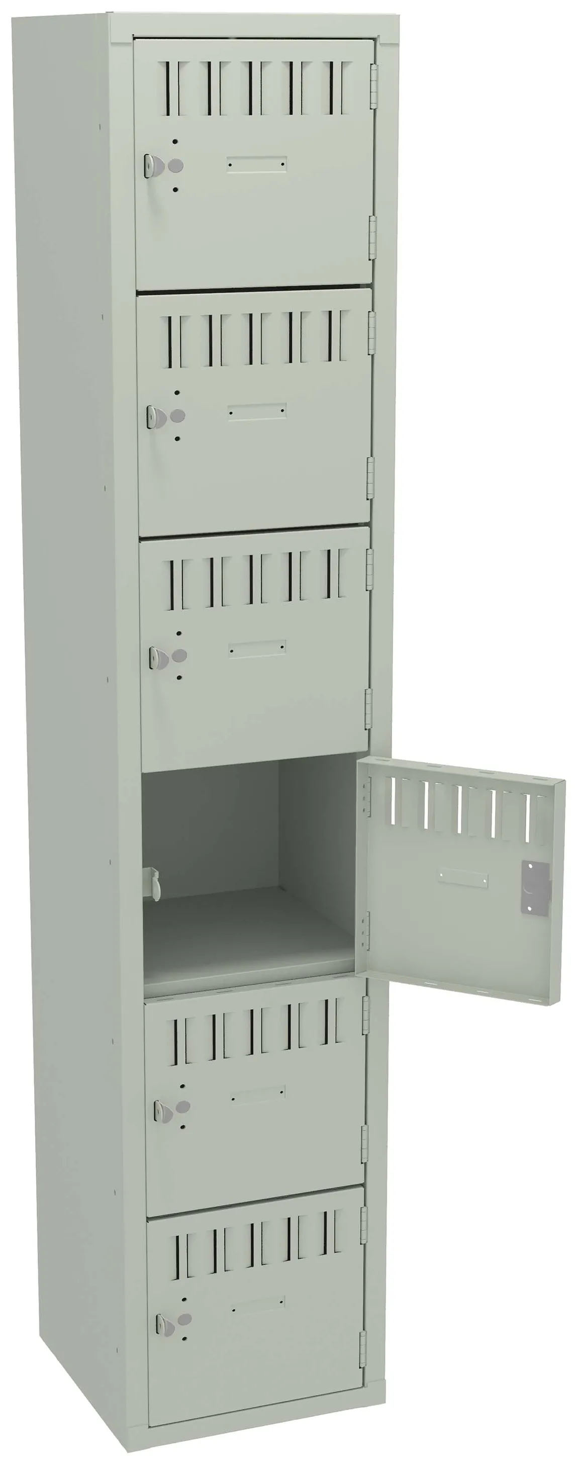 Six Large Box Lockers 