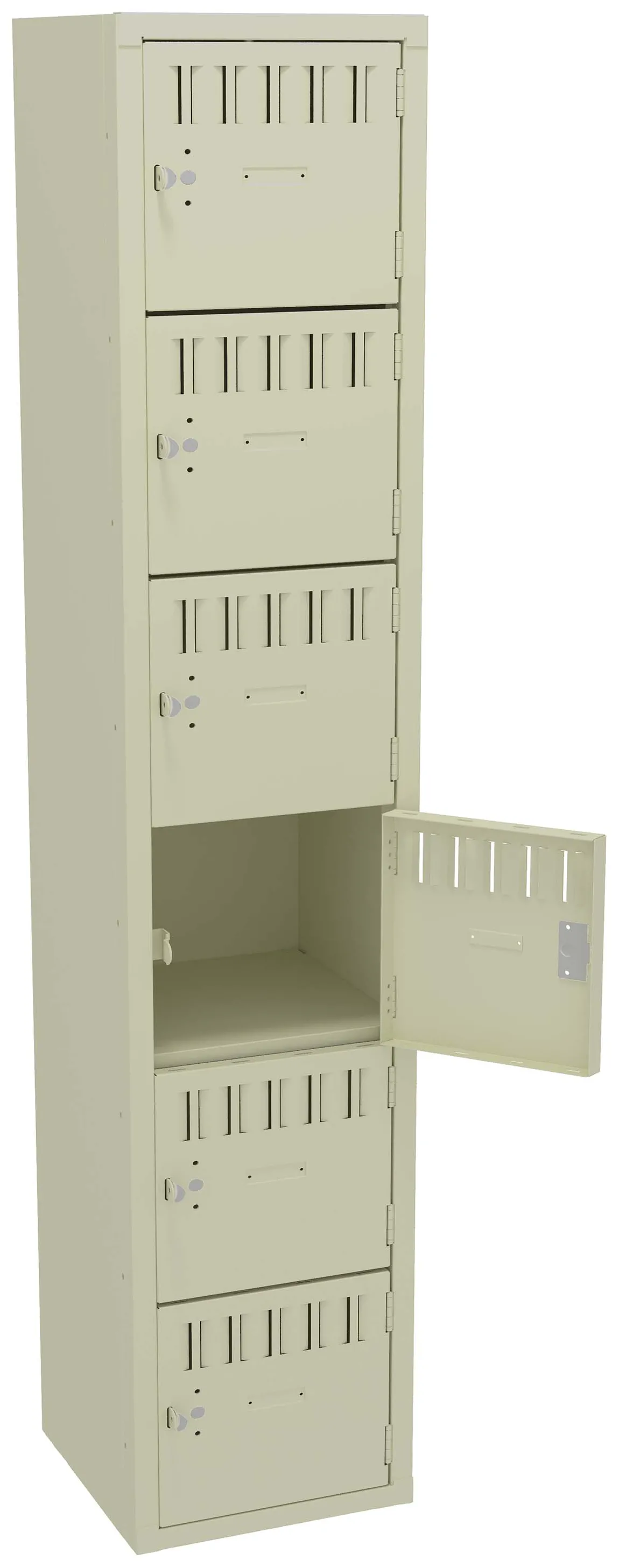 Six Large Box Lockers 