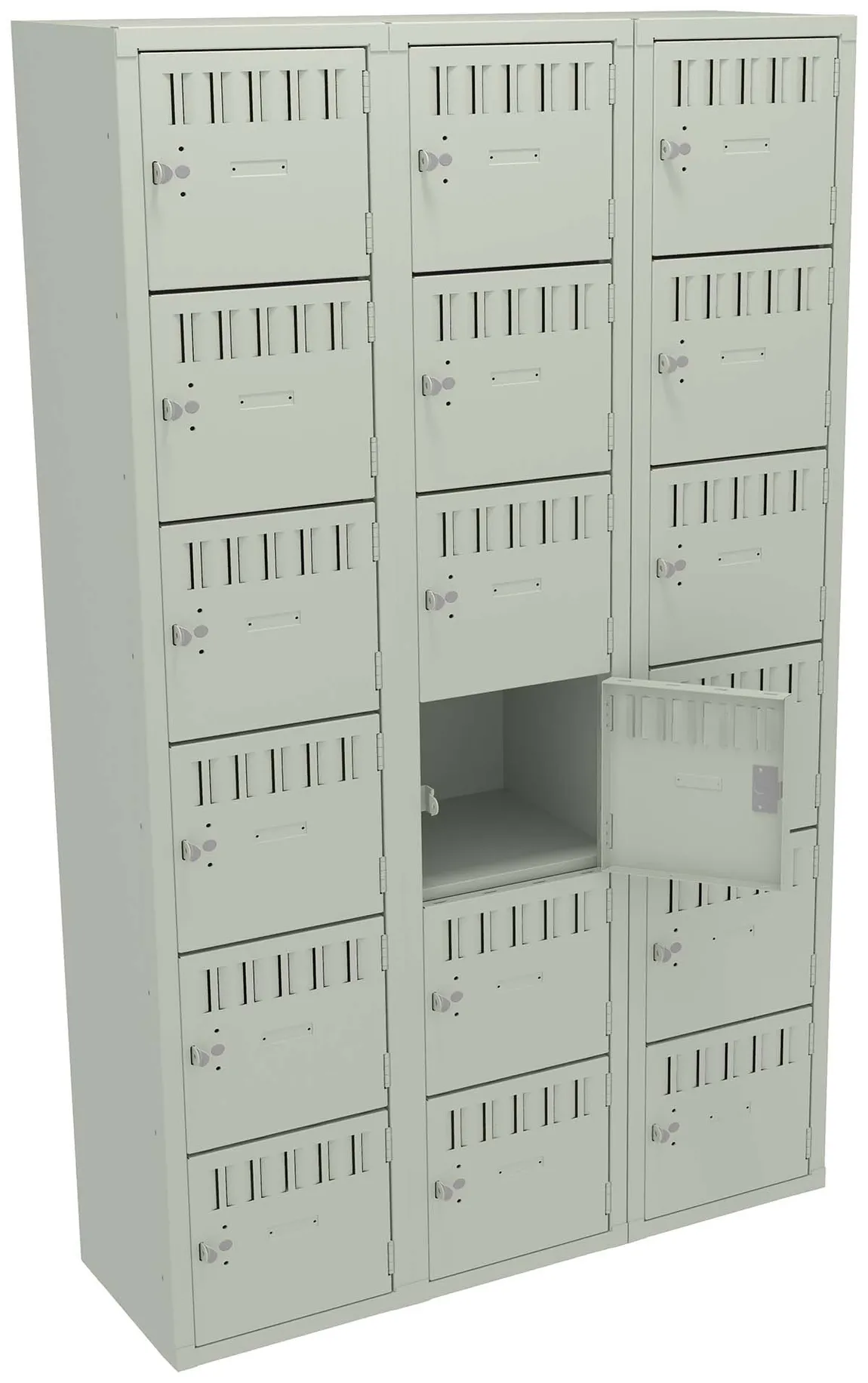 Eighteen Large Box Lockers