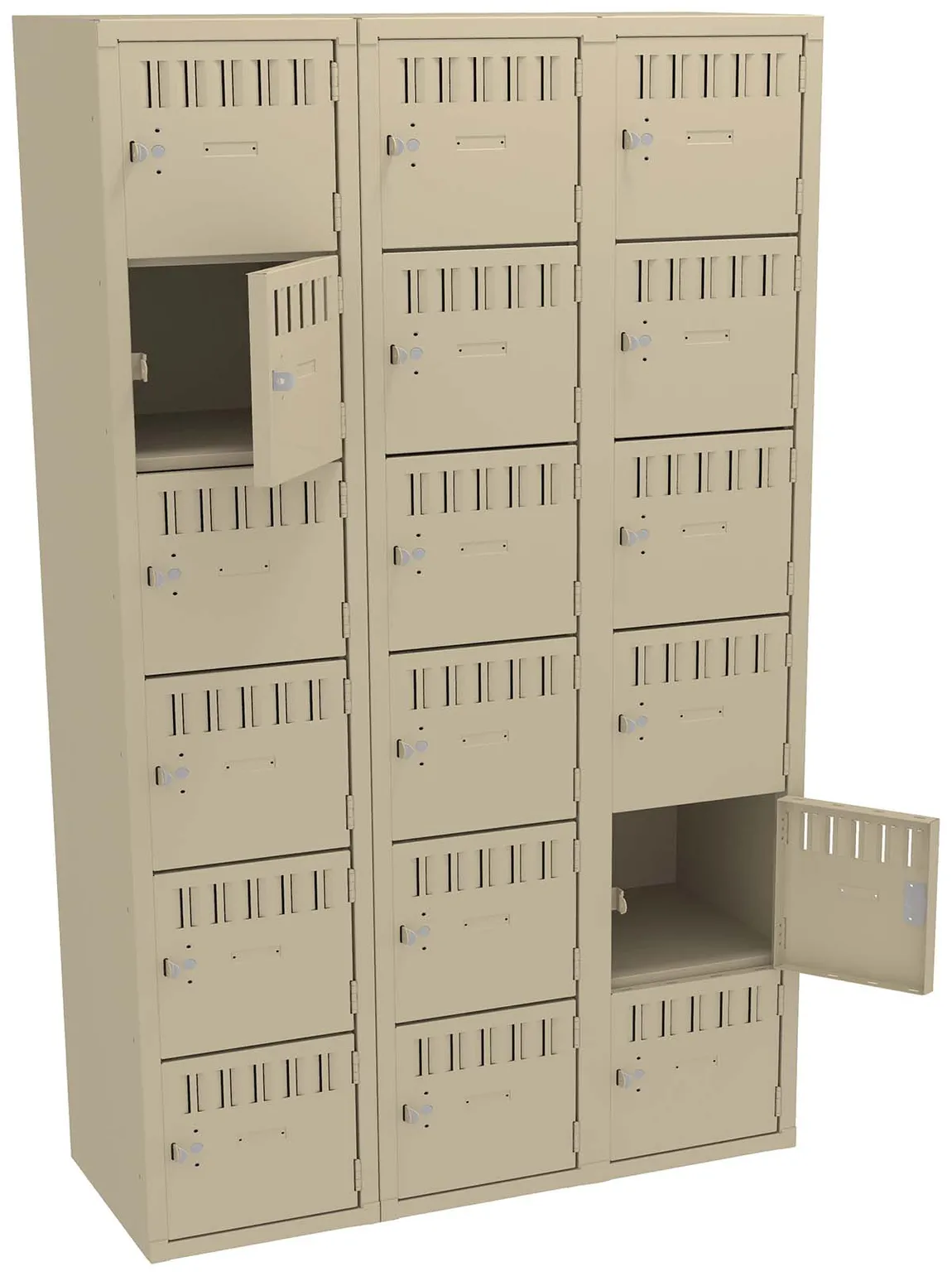 Eighteen Large Box Lockers