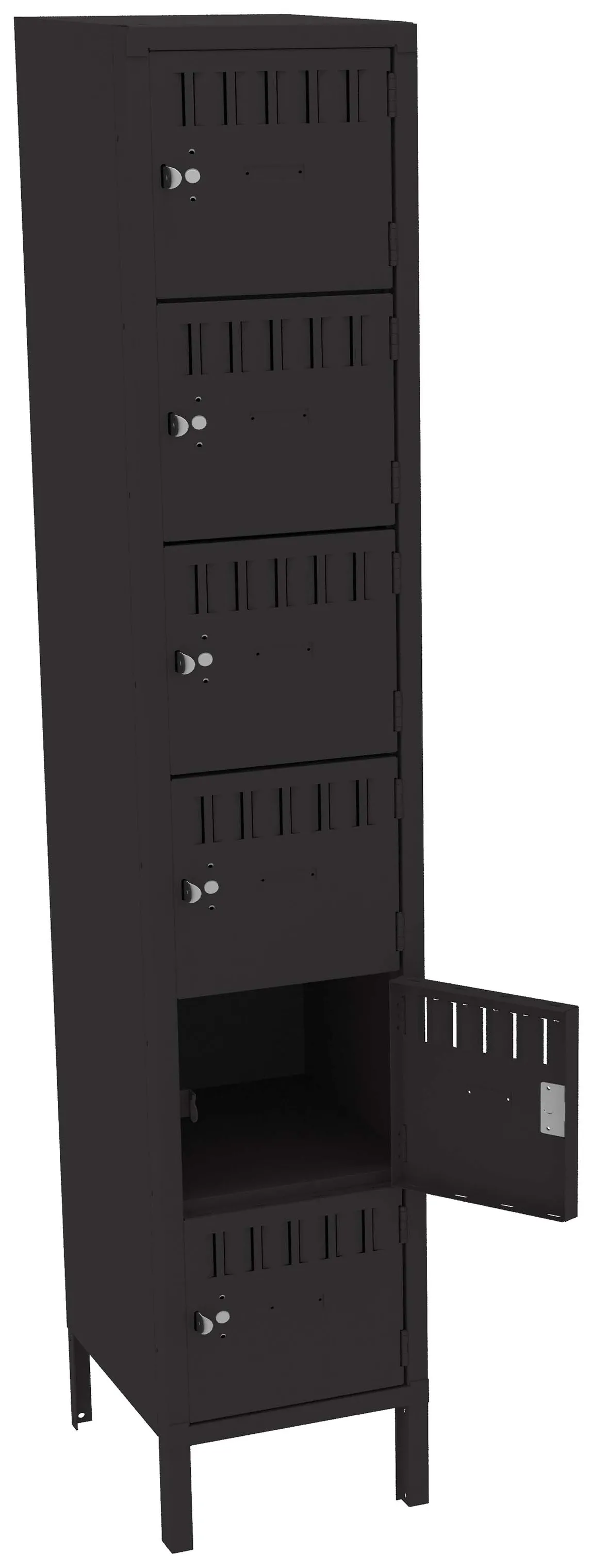 Six Large Box Lockers with Legs