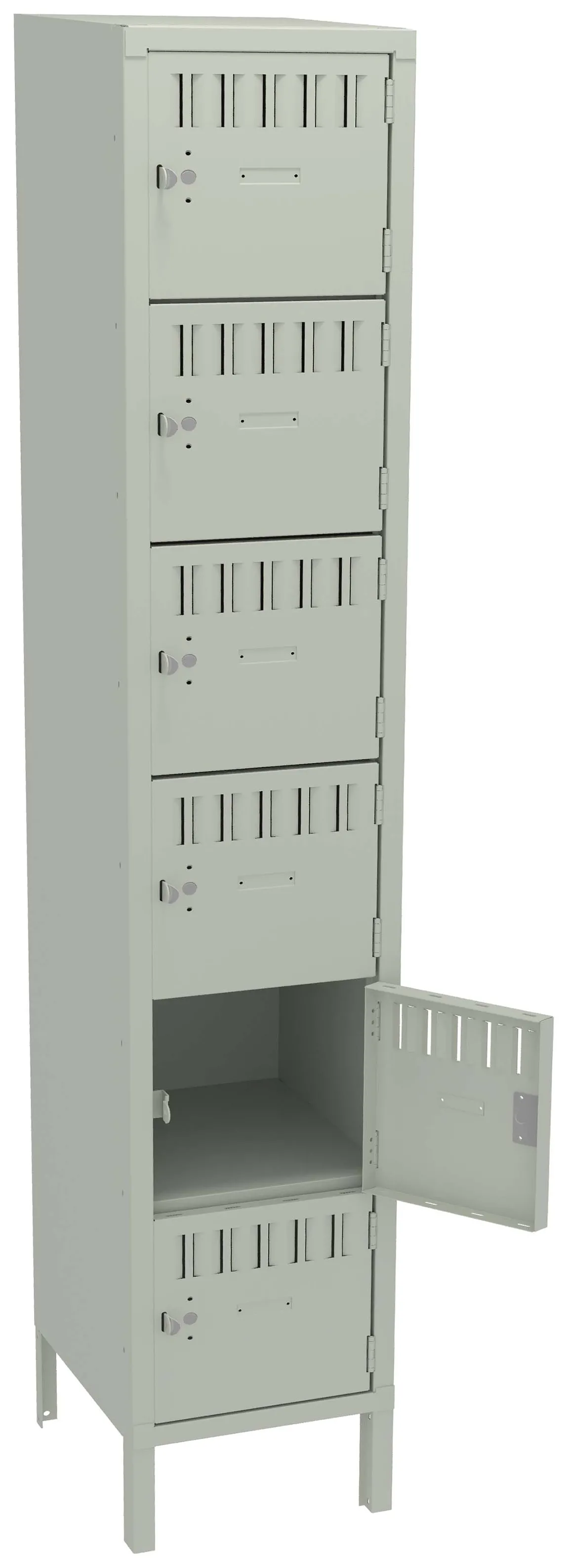 Six Large Box Lockers with Legs