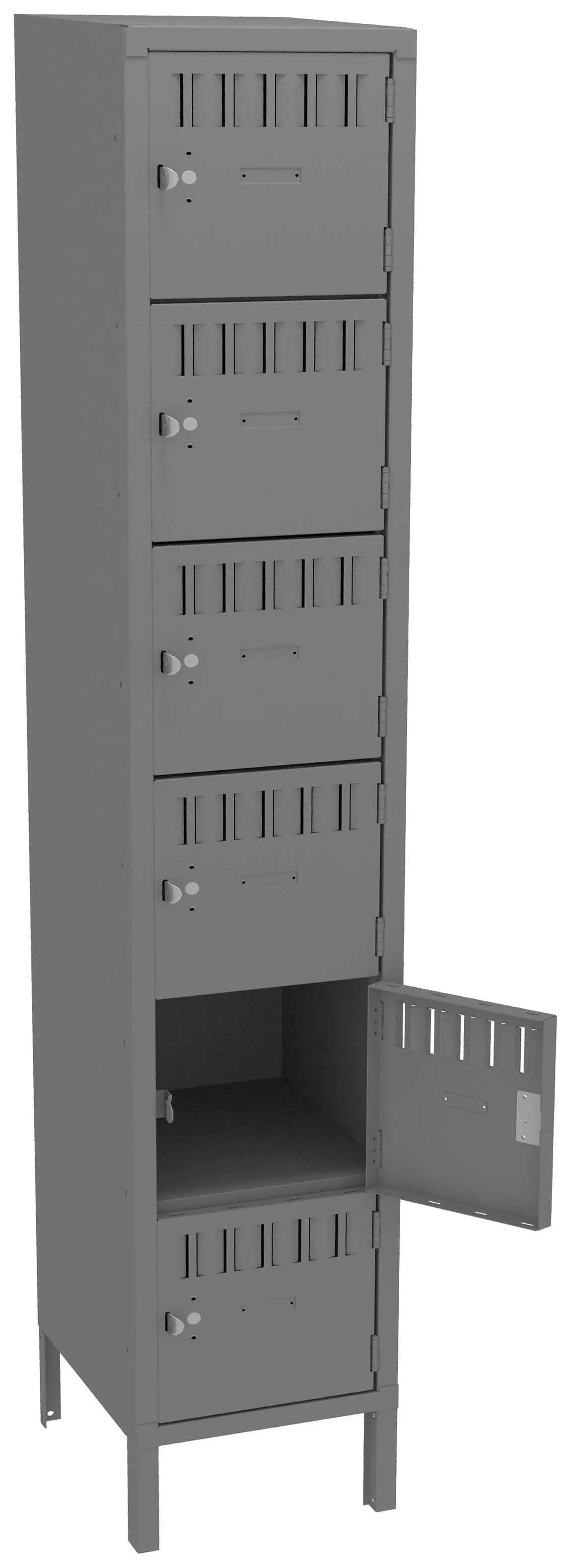 Six Large Box Lockers with Legs