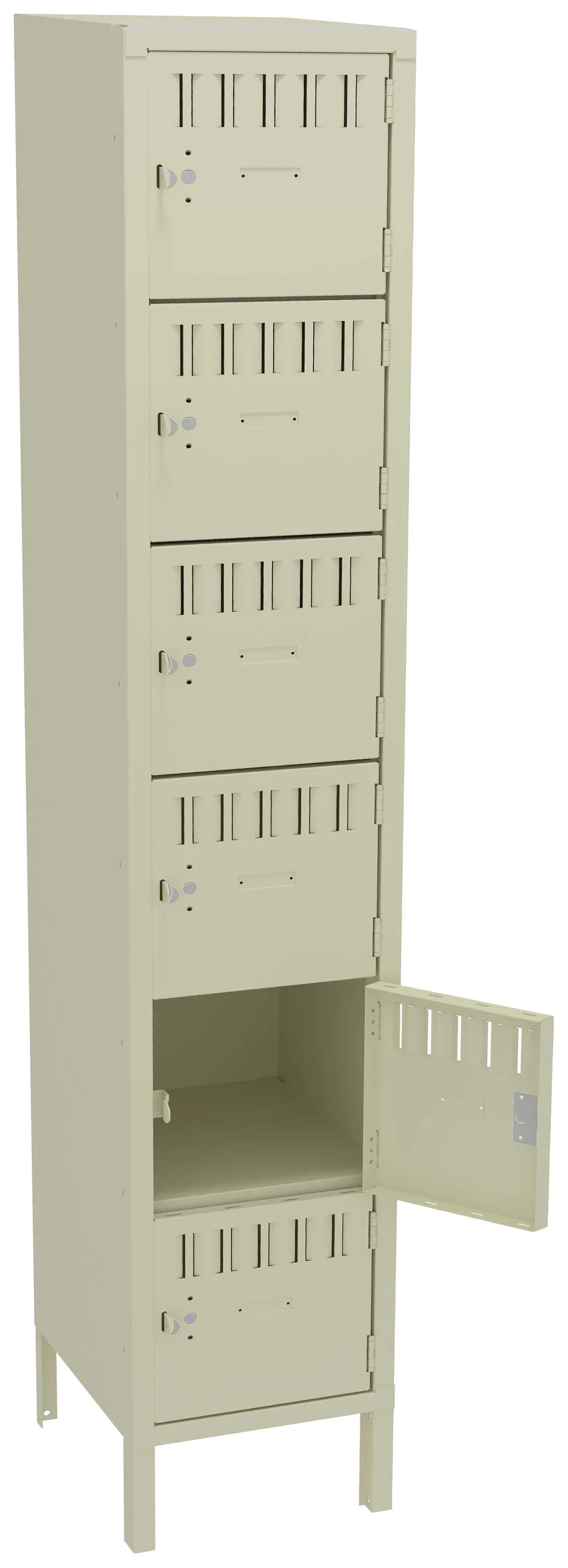Six Large Box Lockers with Legs