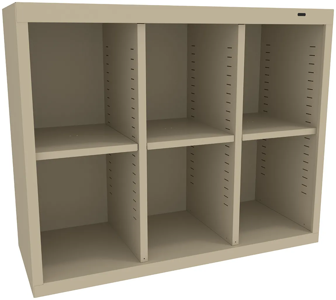 Six Cubby Storage Unit