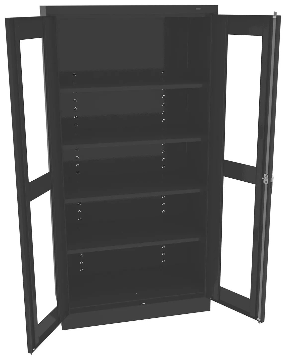 Storage Cabinet with See Through Doors