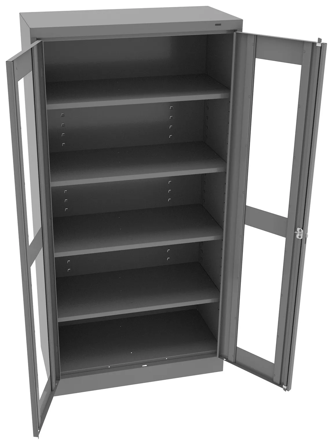 Storage Cabinet with See Through Doors
