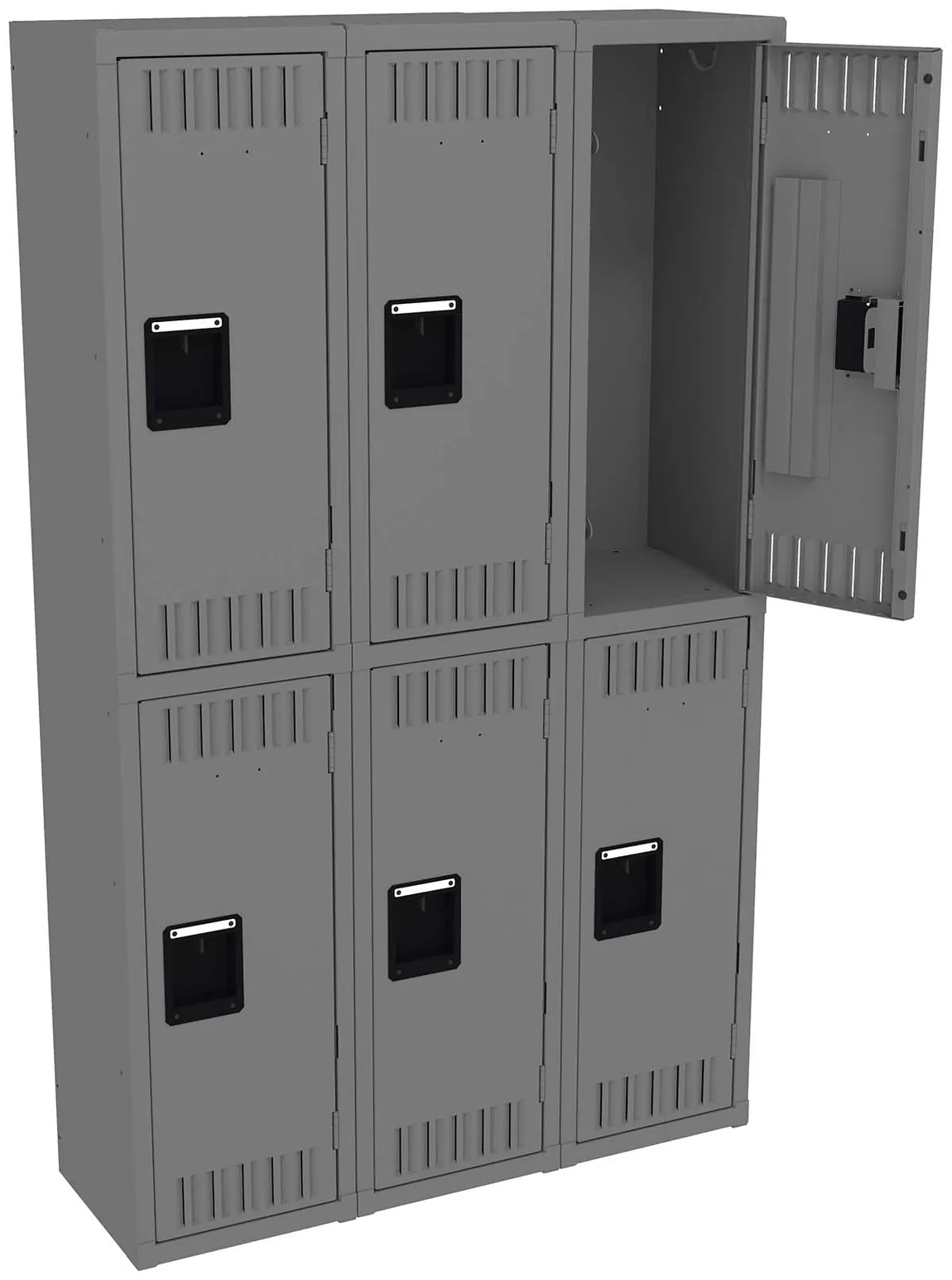 Three Double-Tier Lockers