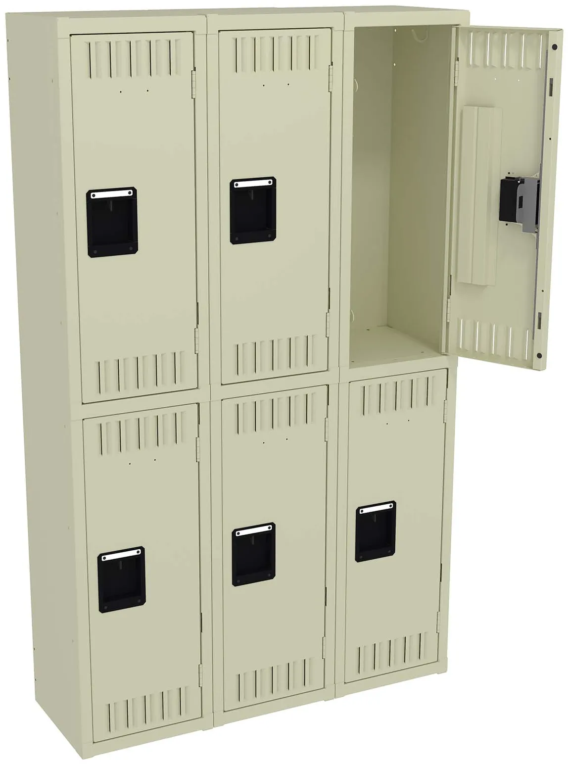Three Double-Tier Lockers
