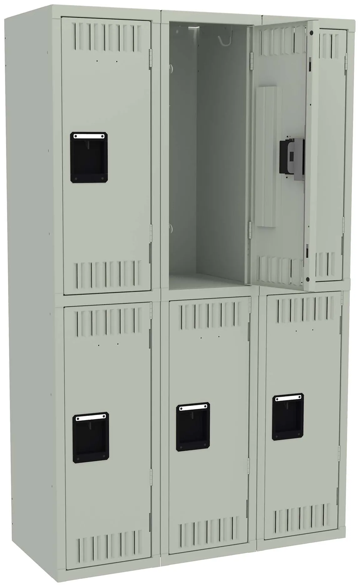 Three Double-Tier Lockers